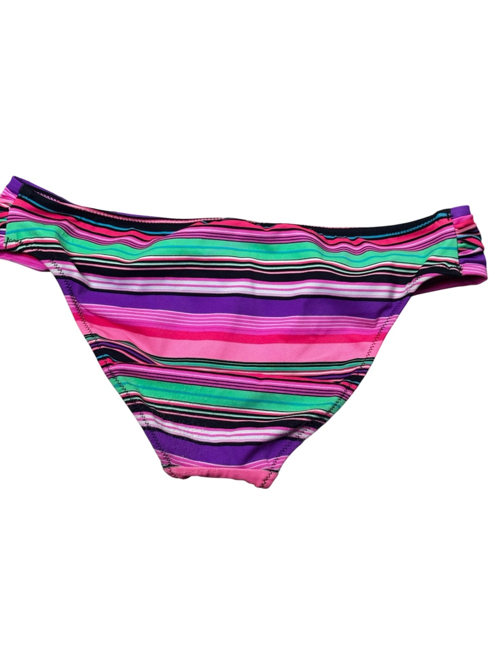 Victoria's Secret Multicolor Pink Purple Striped Bikini Set Top Small Bottom XS - Picture 6 of 10